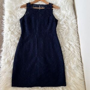 JCrew Factory navy lace dress